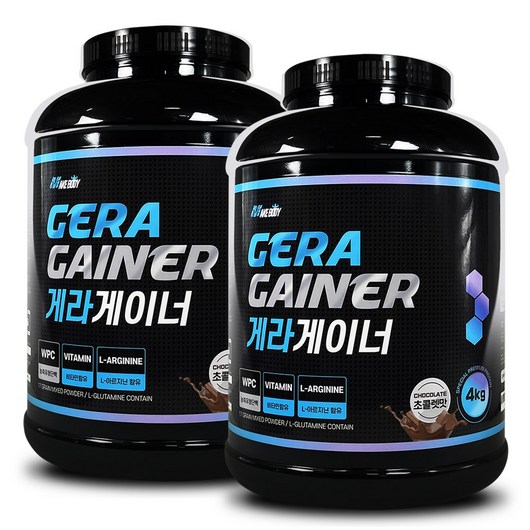 메이크바디 게라웨이프로틴 게라게이너 게라매스 헬스 단백질보충제, 2 게라게이너 4kg (2통), 1개, 4kg