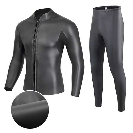 드라이슈트 보온 GULL TRION 마레스, L 2MM 블랙 앤 옐로우 탑 라샤