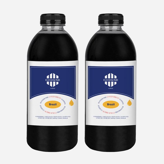 핸섬로스팅하우스 콜드브루 브라질1L+3개 더치커피 원액, 3개, 1개입, 1000ml