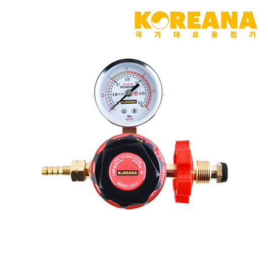 코리아나 레귤레이터 220V LPG 프로판 게이지 조정기 KX-2, 1개 업소용가스밸브 코리아나 레귤레이터 220V LPG 프로판 게이지 조정기 KX-2, 1개 업소용가스밸브