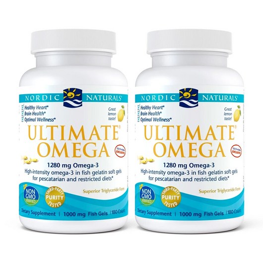 Nordic Naturals Ultimate Omega Lemon노르딕네추럴스 얼티메이트 오메가 레몬맛 180정*2팩, 180정, 2개_프레미엄 품질의 노르딕네스트 제품을 만나보세요