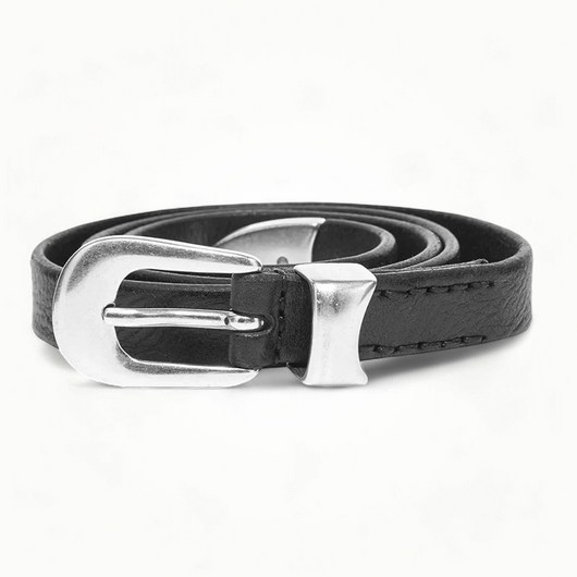내일도착(선물포장)전사이즈 24FW 아워레가시 벨트 2cm 레더 블랙 A2208BBLA
