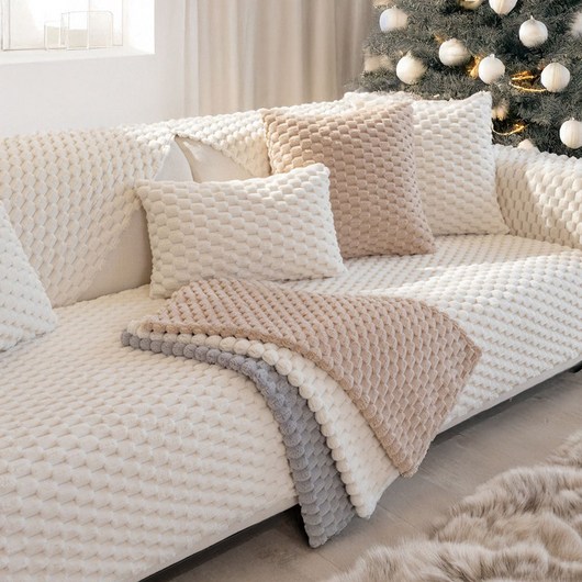 베오라 포그니 극세사 쇼파패드 논슬립 겨울 소파 3인 4인 등받이 덮개 부드러운 커버