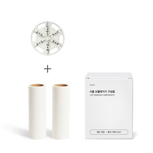 시홈 보풀제거기 [SH-WC01 전용] 6중 칼날 & 롤러 2개입, 다이아몬드 칼날 1개입 + 테이프 클리너 2개입