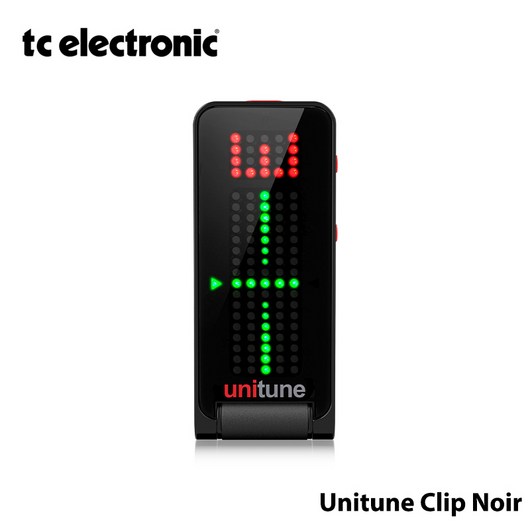 TC Electronic Unitune Clip Noir 블랙 클립온 튜너, 1개