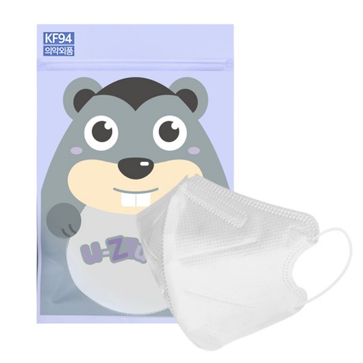 뉴리스 KF94초소형마스크 아기 신생아 새부리형 마스크 + 스트랩세트, 10개, 화이트