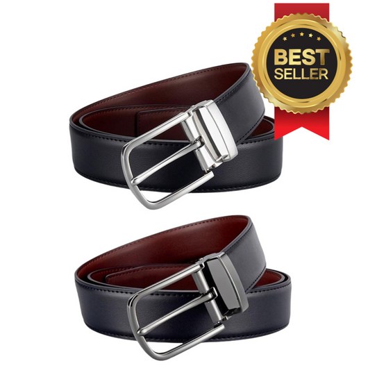 너울제이 남성 소가죽 양면 벨트 – 정장 및 캐주얼 스타일 마틴로즈벨트