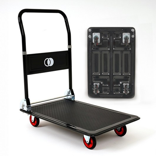 무명유실 철판 접이식구루마 운반대차 핸드카트 짐수레, 1개, 중형 회전형(회전4)