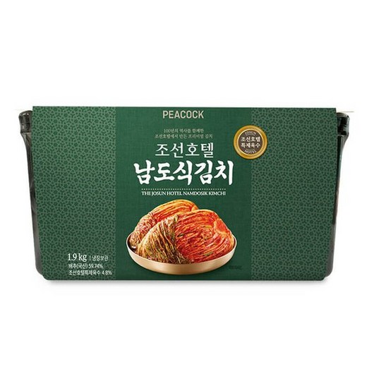 피코크 조선호텔 남도식 포기김치 2kg, 1개