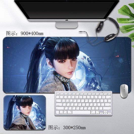 스텔라 블레이드 대형 초대형 컴퓨터 키보드 마우스 패드, 3mm, 900x400mm, 오렌지 21, 1개