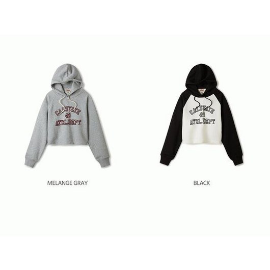 후아유 WHOAU 여성 라글란 크롭 후드티 Raglan Crop Hoodie WHMHE4921F 267596