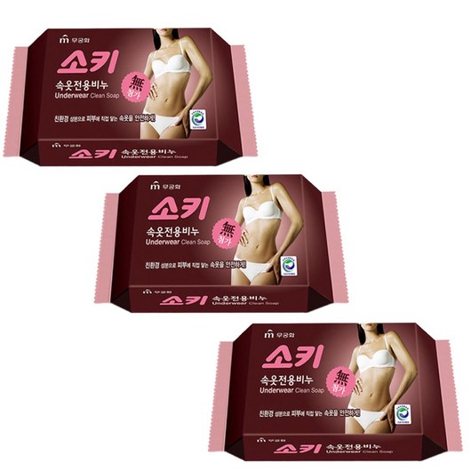 소키 속옷 전용비누, 150g, 3개