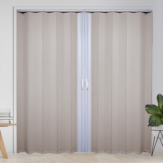 EKMALL 홀딩도어 자바라 양개 싱글 연그레이 가로사이즈 295cm x 세로선택