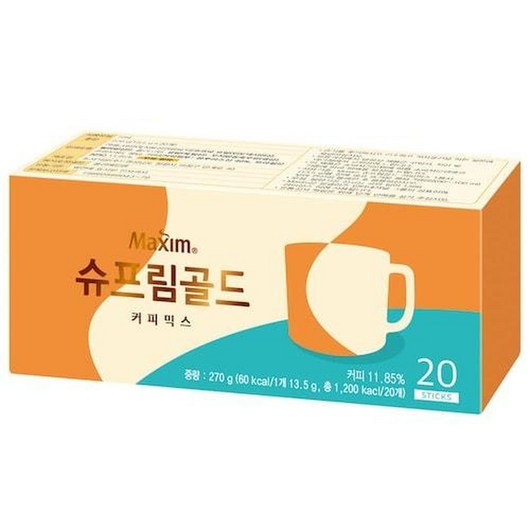 동서식품 맥심 카누 슈프림골드 커피믹스, 1개, 20개입