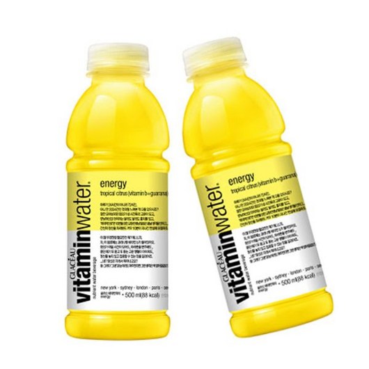 코카콜라 글라소 비타민워터 에너지 500ml 12펫 간식 겨울 아이들 회사 집 휴게실 탕비실 학교 자취필수 과자, 코카콜라 글라소 비타민워터 에너지 500ml 12펫 간, 12개