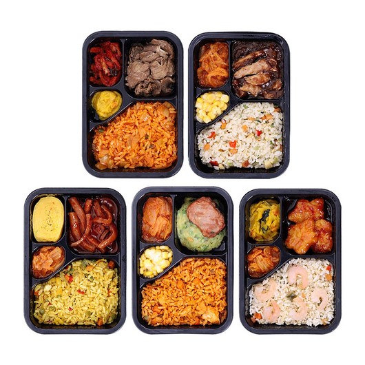 블랙컨슈머 다이어트 식단 직장인 간편 냉동 한식도시락 체중조절식 12종 1세트 245g