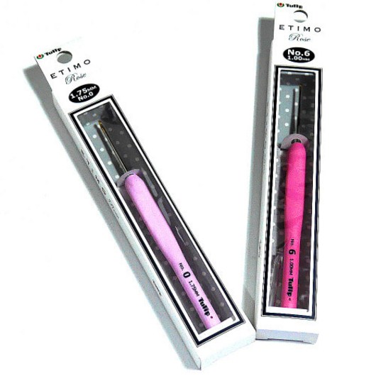 튤립 에티모 로즈 레이스 코바늘 뜨개질 에띠모 바늘, 8호/상품, 1개