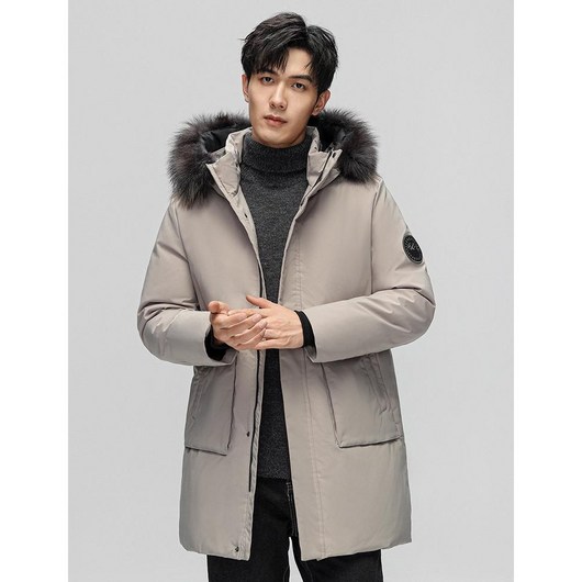 휠렉스 남성 후드 패딩 오리털 패딩 점퍼 J193