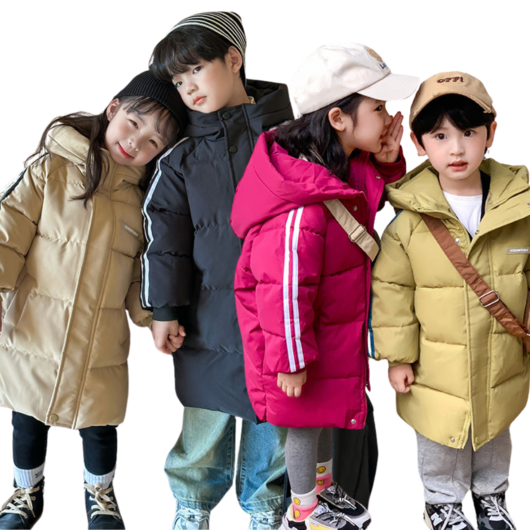 찌니미니마켓 유아 키즈 아동 겨울 롱 패딩 남녀공용 주니어 후드 경량패딩