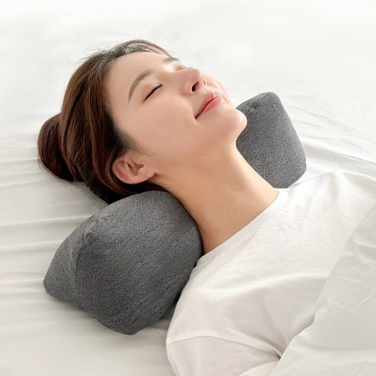 누아 경추베개 경추 목베개 일자목 목디스크 거북목, 볼트론 진그레이, 바이오비드폼, 1개