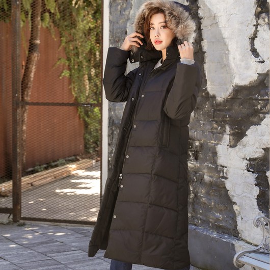 라파클럽 여성 오리털 롱패딩 점퍼