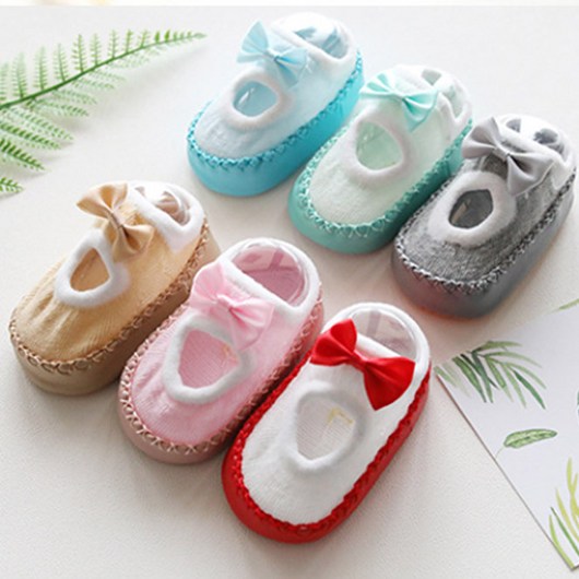 [정리세일]아이엠베베 쁘띠리본 유아용 삭스슈즈 미끄럼방지 보행기신발 걸음마신바