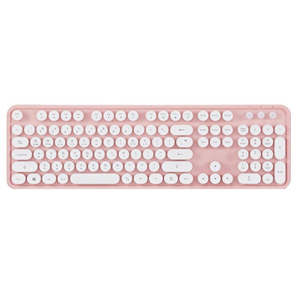 엑토 레트로 무선 키보드 KBD-48, 1개, 핑크