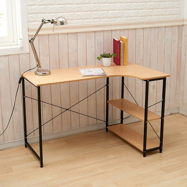 코멧 L형 책상, 블랙