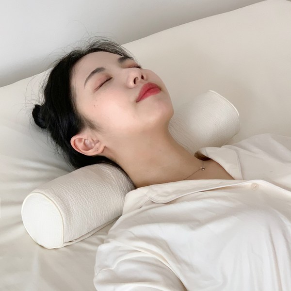  집콕 바이오비드폼 누비베개, 크림베이지, 1개 