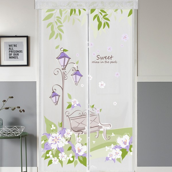  알뜨리 EVA 현관문용 방풍비닐 반투명, 공원 