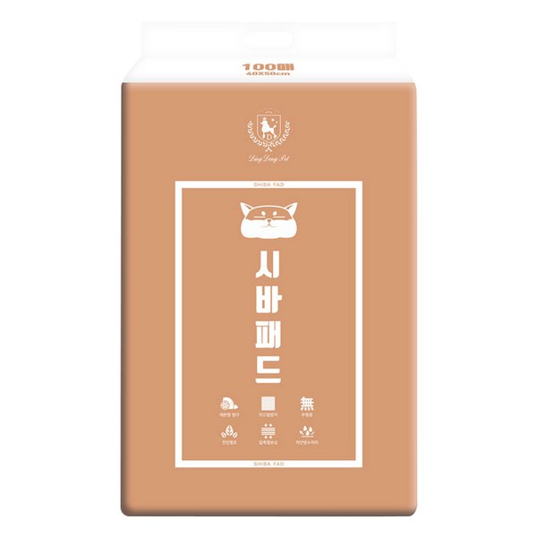 딩동펫 시바 애견 배변패드 레몬향, 100매, 1팩