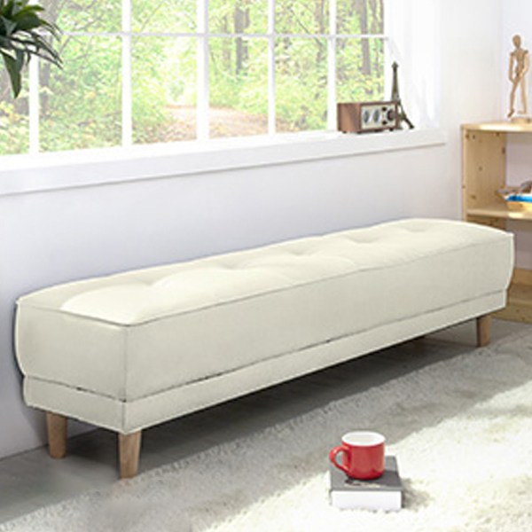  에보니아 메이 벤치소파의자 대, 아이보리 