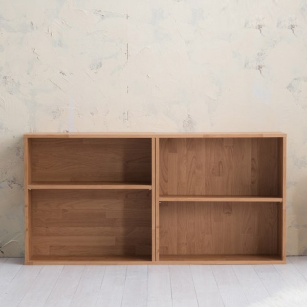 리센트 2단칸조절책장 2p 세트, 엘더