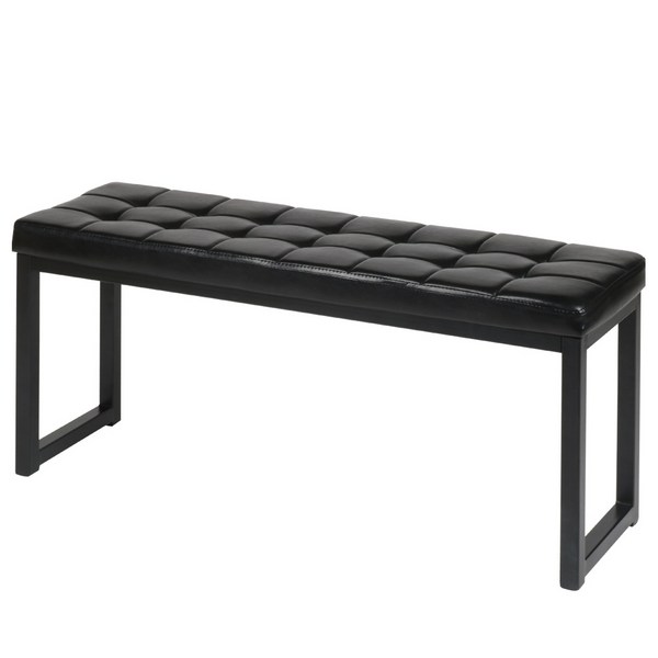  도리퍼니처 디올 쿠션 블랙 벤치 의자 