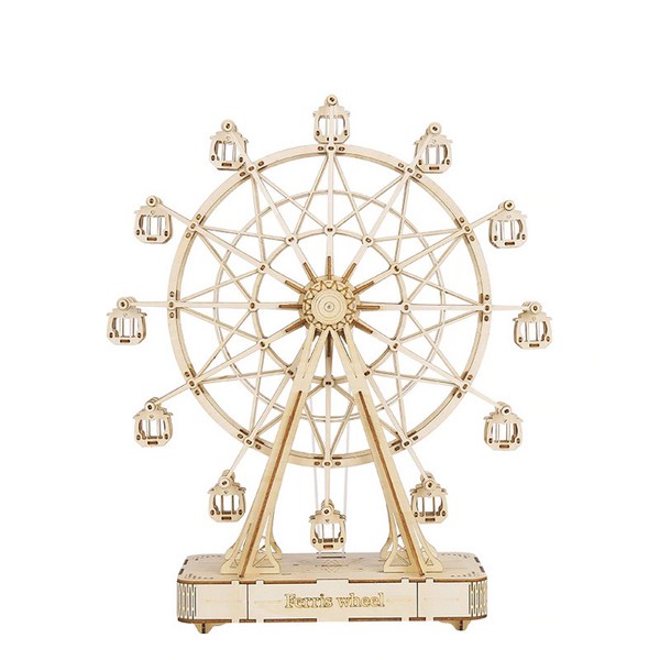 로보타임 움직이는 대관람차 오르골 미니어쳐 DIY TGN01, 혼합색상