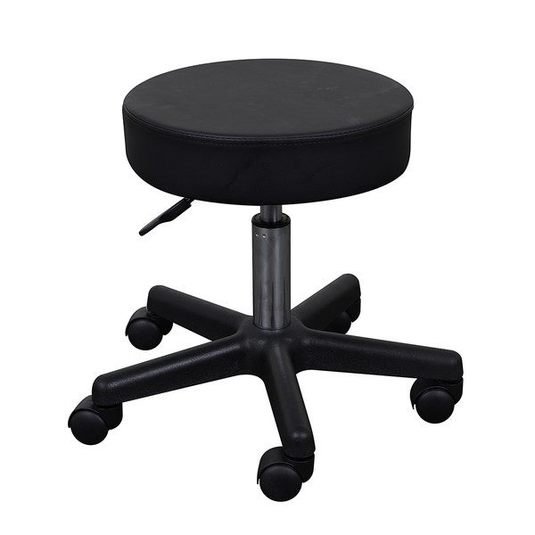  다용도 원형 의자 YBS-3003, 블랙 