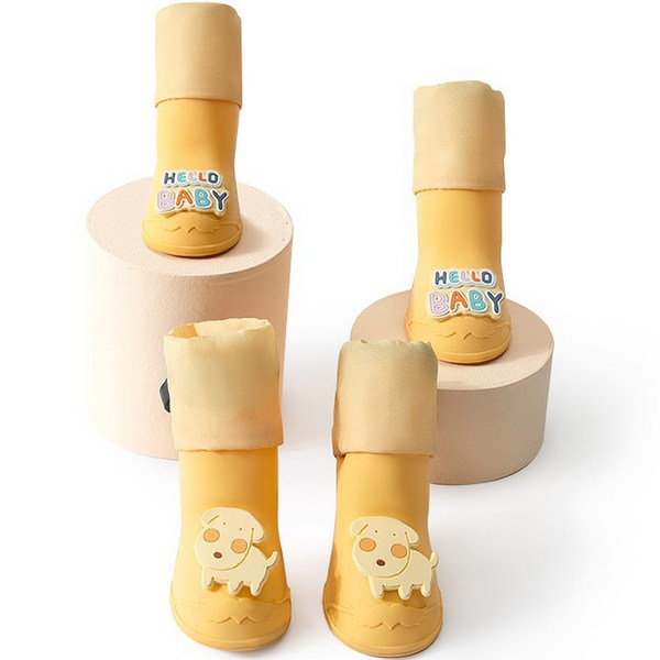  파스텔펫 반려동물 입체 하이탑 레인부츠, 강아지 