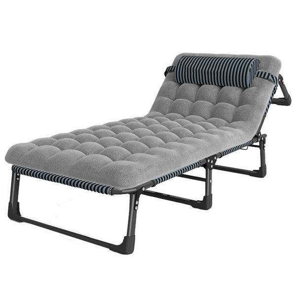 다퍼남 YATAK 접이식 침대 + 배게 + 쿠션 세트, 블랙