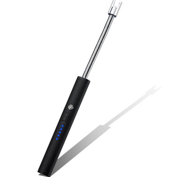 노바리빙 플렉시블 USB충전식 플라즈마 라이터, 블랙, 1개