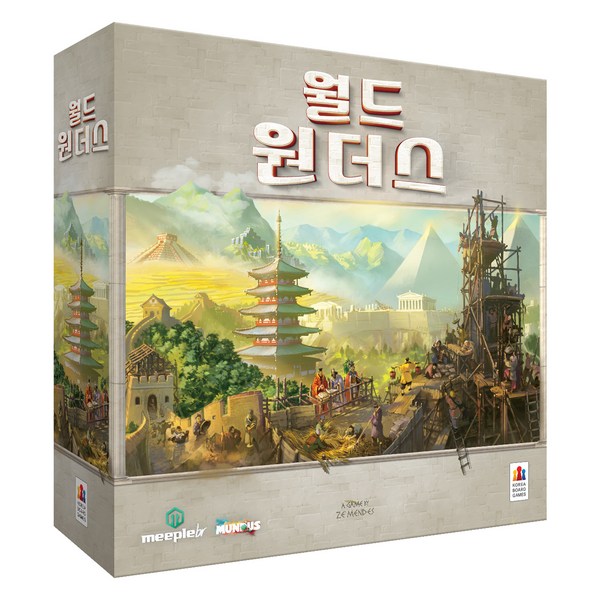 코리아보드게임즈 월드 원더스 보드게임, 혼합색상, 1개