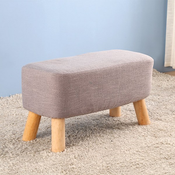  오에이데스크 사각원목스툴벤치 560, 그레이 