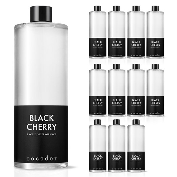 코코도르 디퓨저 리필액 12p, 블랙체리, 500ml, 12개
