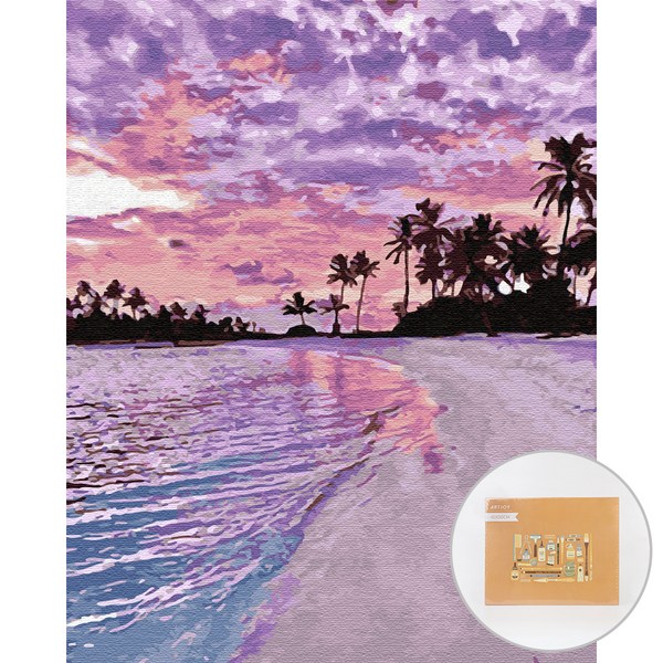 아트조이 DIY 명화 그리기 세트 40 x 50 cm 세로형, 아름다운 해변