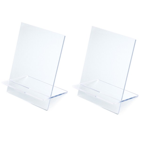 디자인스튜디오투명 컬러 아크릴 책 진열대 2p, 투명, 1단