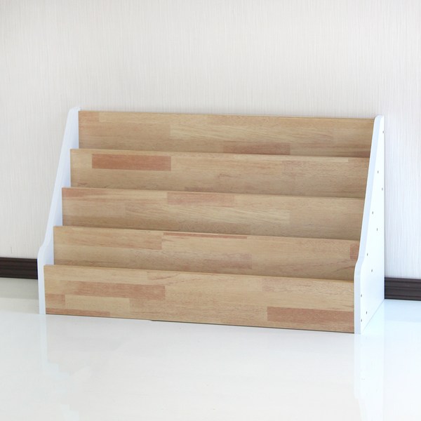 양지가구 4단 책장 800 + 마감 스티커 세트, 멀바우