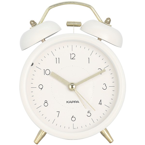 카파 클래식 자명종 알람 탁상시계 T917, 화이트