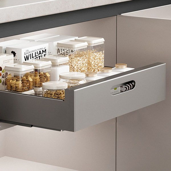 하이어데코 슬라이딩 주방 정리대 선반, 그레이