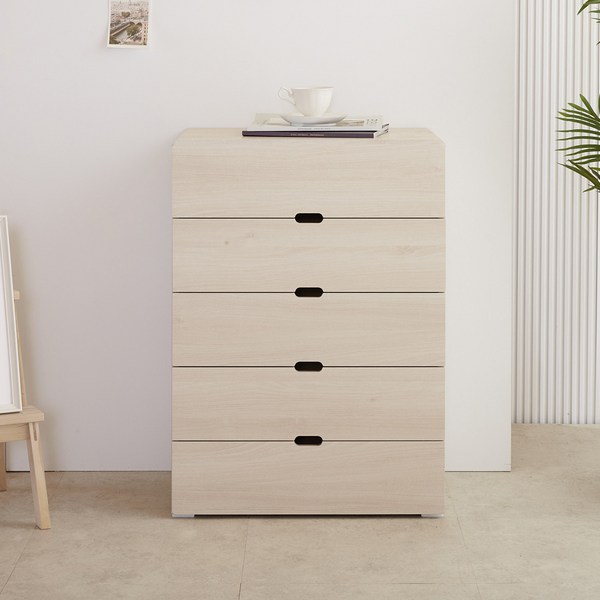 제이디퍼니처 빅로미 5단 서랍장, 백아카시아, 5개