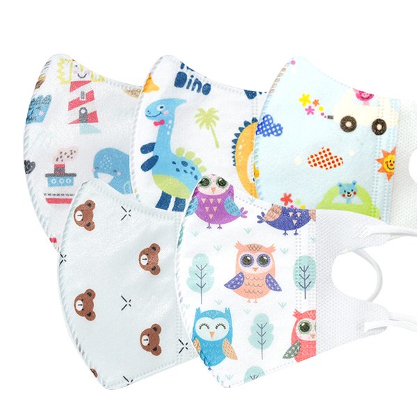 러블리앙즈 3D 유아 마스크 초소형 남아용 믹스 5종 x 6p 세트 B, 5매입, 6개, 혼합색상