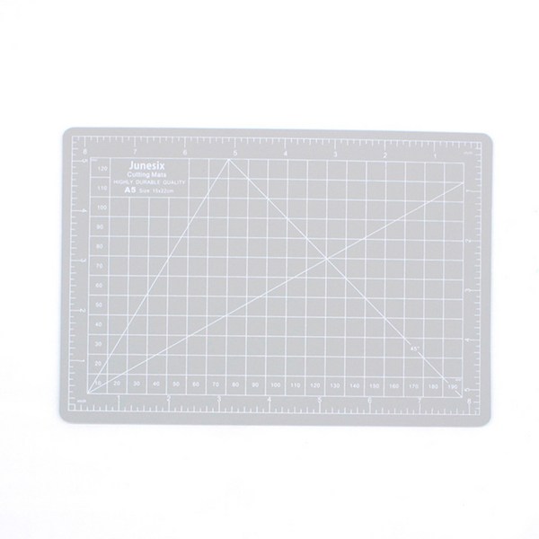  큐브라운드 A5 컷팅 데스크 매트 패드, 회색 